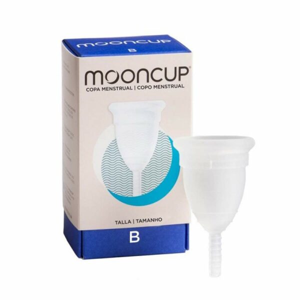 copa menstrual Mooncup talla B mediana silicona médica