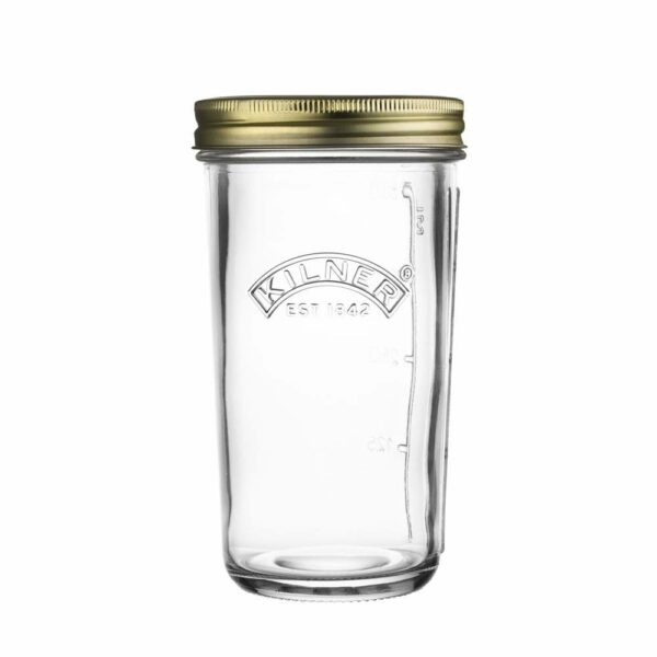 wide mouth preserve jar Kilner tarro boca ancha vidrio cristal tapa rosca 500 ml