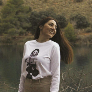 Samarreta llarga unisex de mànega curta TINA Y TONA Tu niña interior. 100% cotó orgànic GOTS. Serigrafiada. Camp.